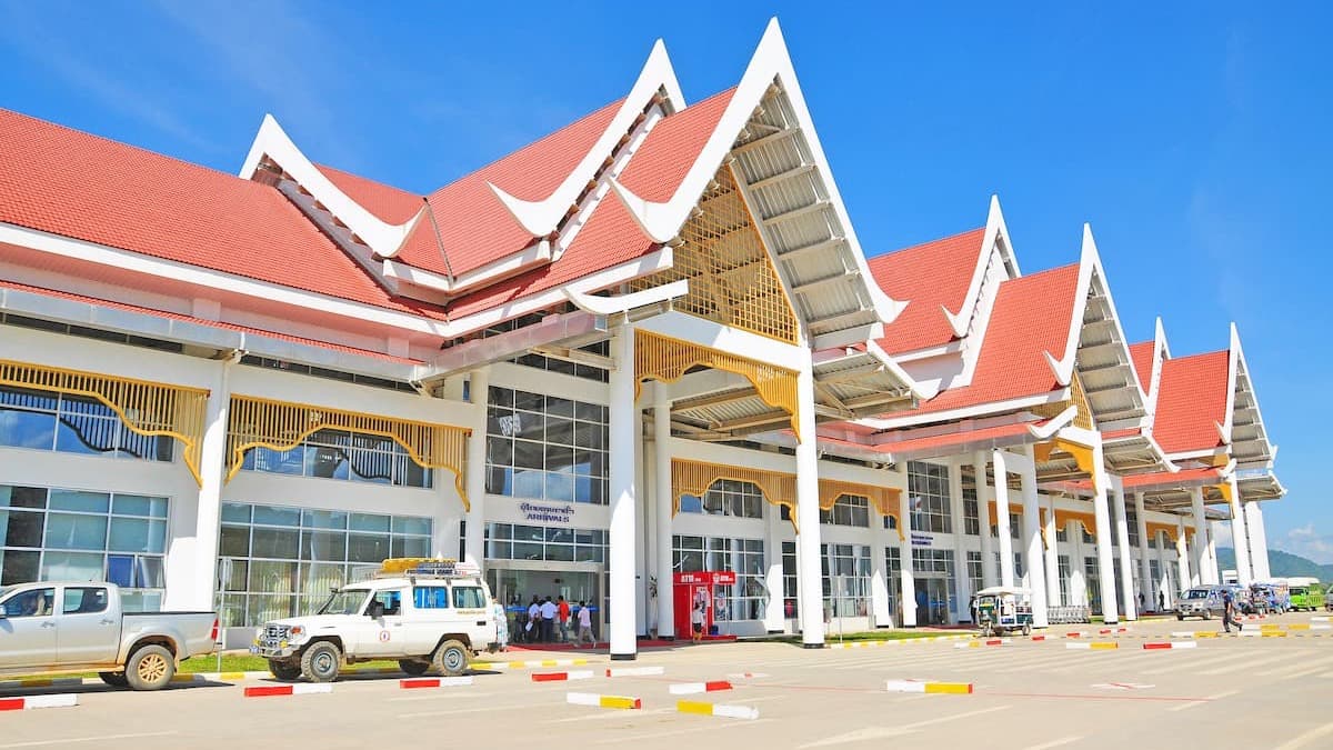 Luang Prabang International Airport terminal in Laos