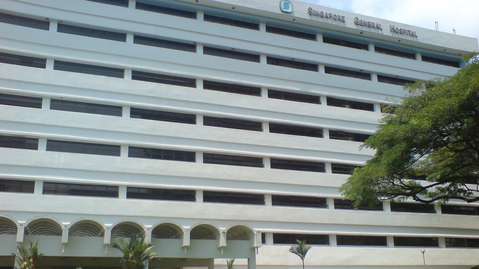 Singapore General Hospital wards block facade